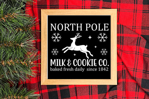 North pole milk & cookie co. baked fresh daily since SVG Design SVG Regulrcrative 