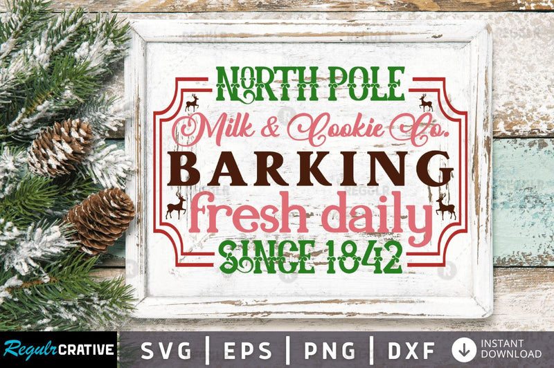 North pole milk & cookie co SVG SVG Regulrcrative 