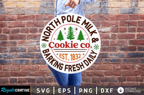 North pole milk & cookie co SVG SVG Regulrcrative 