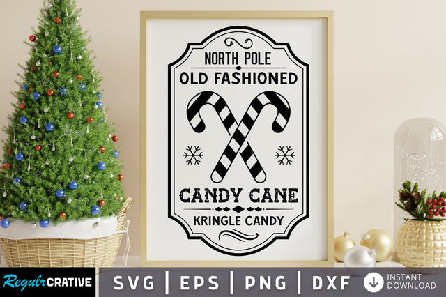 North pole old fashioned candy SVG Design SVG Regulrcrative 