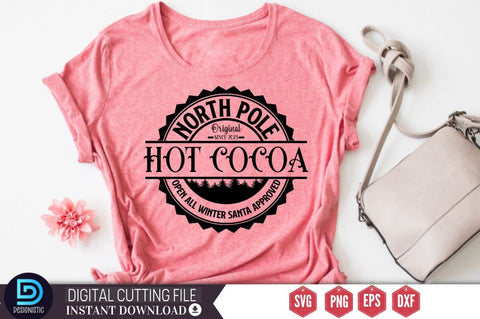 North pole original since 2023 hot cocoa open all winter santa approved SVG SVG DESIGNISTIC 