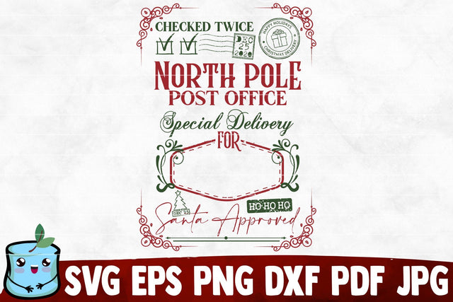 North Pole Post Office Special Delivery SVG Cut File SVG MintyMarshmallows 