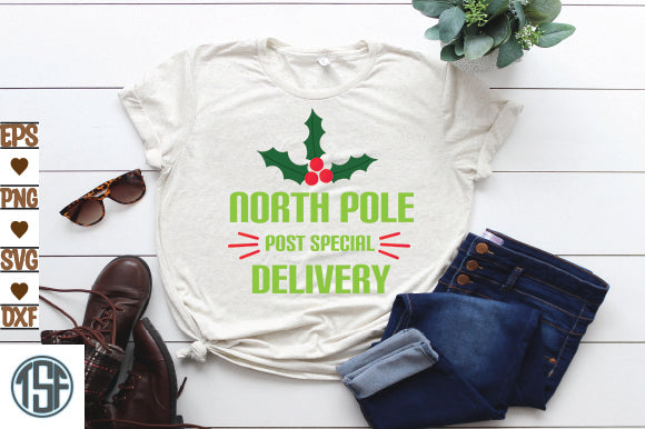 North Pole Post Special Delivery SVG thesvgfactory 