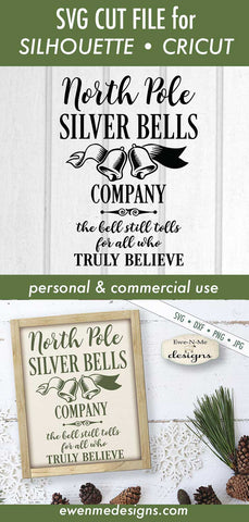 North Pole Silver Bells Company - SVG SVG Ewe-N-Me Designs 