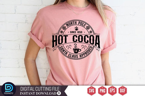 North pole since 1850 hot cocoa santa claus approved SVG SVG DESIGNISTIC 