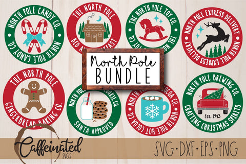 North Pole SVG Bundle SVG Caffeinated SVGs 