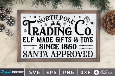 North pole trading co since 1850 SVG SVG Regulrcrative 
