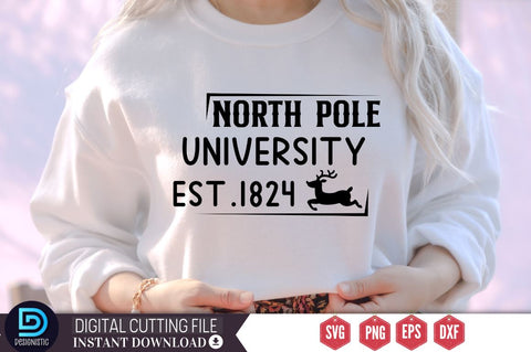 North pole university est.1824 SVG SVG DESIGNISTIC 