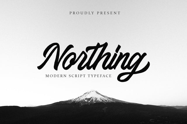 Northing - Modern Script Font Font Alpaprana Studio 