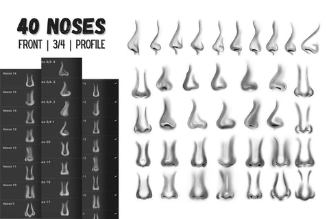 Nose Procreate Stamps SVG SvgOcean 