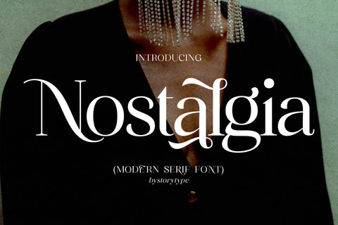 Nostalgia Typeface Font Storytype Studio 