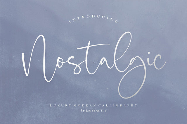 Nostalgic Luxury Modern Calligraphy Font Font Letterative 