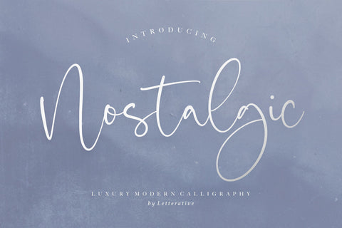 Nostalgic Luxury Modern Calligraphy Font Font Letterative 