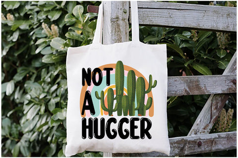 Not a Hugger Cactus Retro Sublimation Sublimation Jagonath Roy 