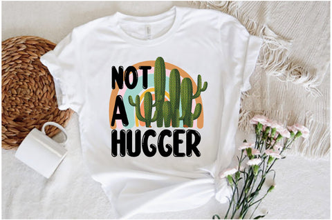 Not a Hugger Cactus Retro Sublimation Sublimation Jagonath Roy 