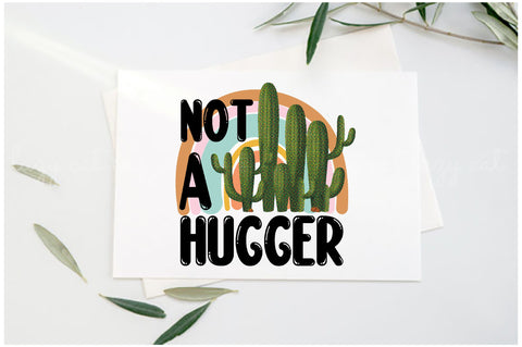 Not a Hugger Cactus Retro Sublimation Sublimation Jagonath Roy 