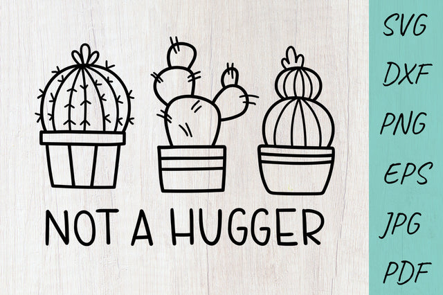 Not a Hugger SVG Cut File, Cactus SVG Funny SVG SVG Irina Ostapenko 