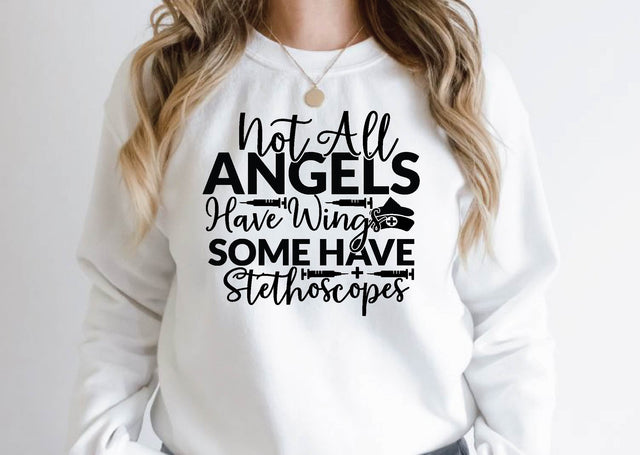 not all angels have wings some have stethoscopes SVG farhad farhad 
