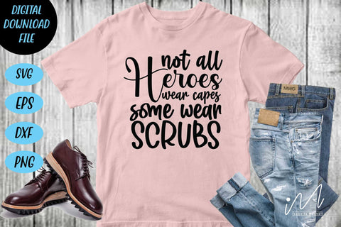 Not all heroes wear capes some wear scrubs svg,Kindergarten Teacher Svg, Cool Teacher T-shirt svg, Cut files, Funny Teacher Svg SVG Isabella Machell 