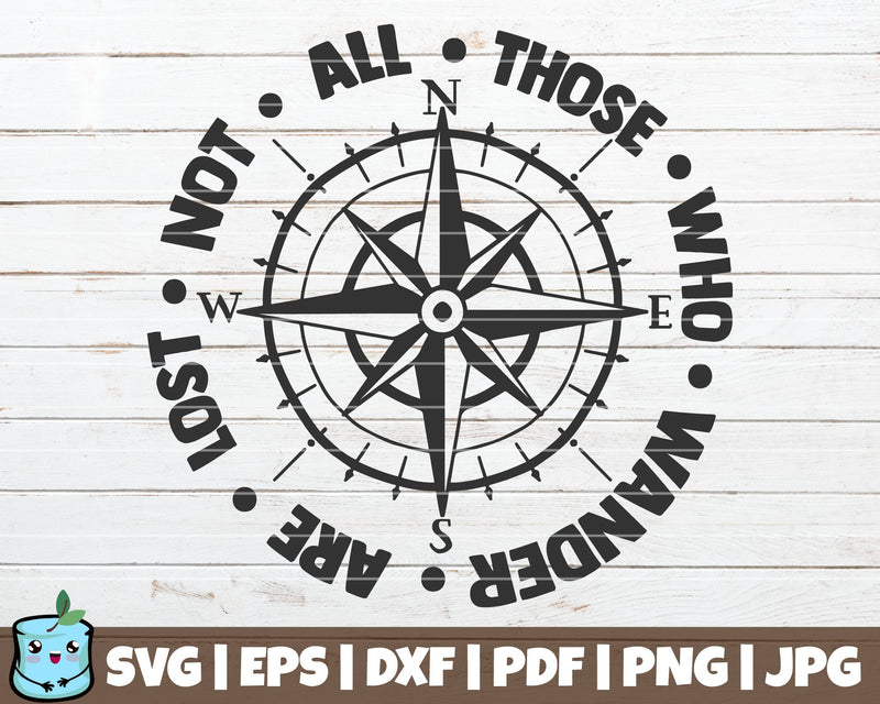 Not All Those Who Wander Are Lost SVG MintyMarshmallows 