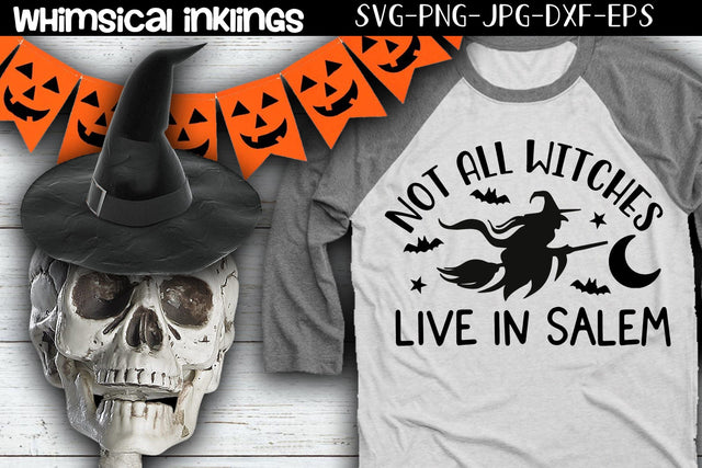 Not All Witches-Halloween SVG SVG Whimsical Inklings 