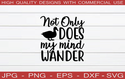 not only does my mind wander SVG SVG buydesign 