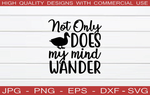 not only does my mind wander SVG SVG buydesign 