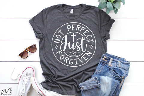 Not perfect just forgiven svg, Christian t shirt svg SVG Isabella Machell 