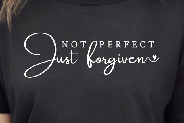 Not Perfect Just Forgiven Svg Png Files, Self Love Svg, Christian Svg, Jesus Svg, Easter Svg, Worthy Svg, Christian Coffee Mug Svg SVG DesignDestine 