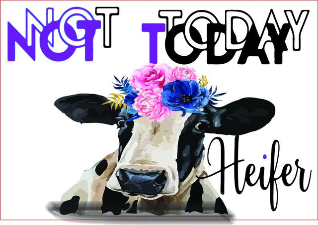 Not Today Heifer, Heifer Sublimation,Png Graphic Sublimation sublimationhappy 