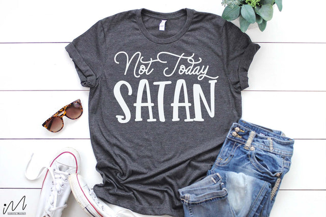 Not today Satan svg, Christian t shirt svg SVG Isabella Machell 