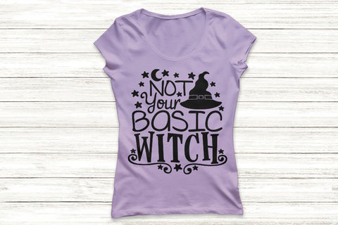 Not Your Basic Witch| Halloween Witch SVG Cutting Files. SVG CosmosFineArt 