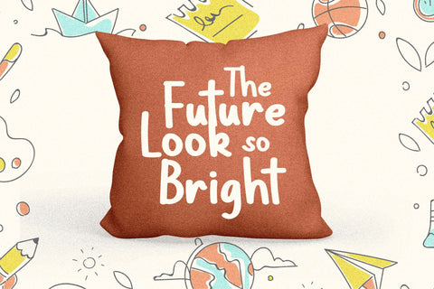 Note Kids School Font Letterena Studios 