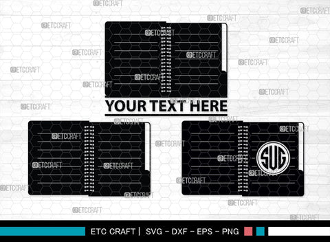 Notebook Monogram, Notebook Silhouette, Notebook SVG, Pen Svg, Homework Svg, Diary Svg, Office Supply Svg, SB00456 SVG ETC Craft 