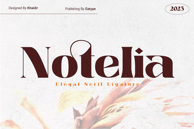 Notelia Font gatype 