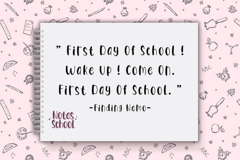 Notes School - Cute Handwritten Font Font Masyafi Studio 