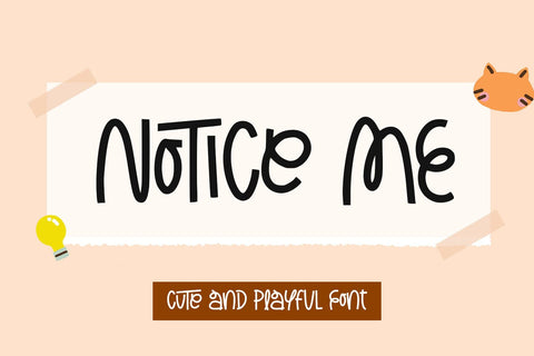 Notice Me Font Abo Daniel Studio 