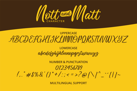 Nott and Matt Font Brithos Type 