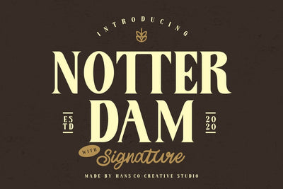 Notter Dam Font Hans Co 