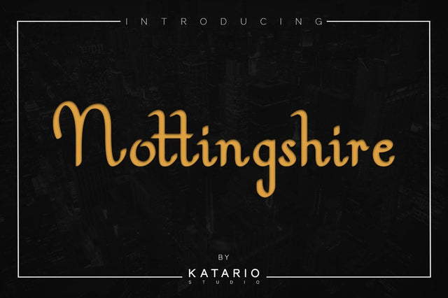 Nottingshire | Modern Serif Font Font Katario Studio 