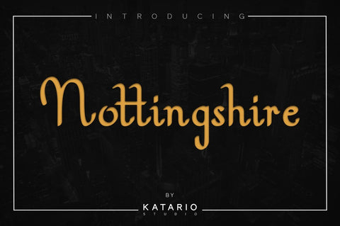 Nottingshire | Modern Serif Font Font Katario Studio 