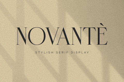 Novante | Display Serif Font Arterfak Project 