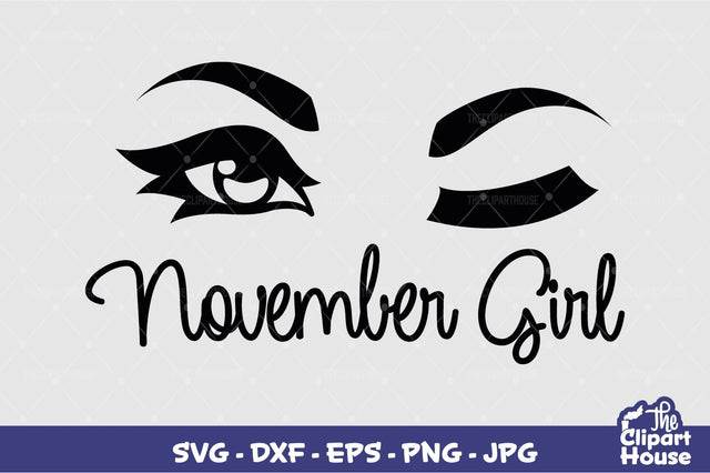 November Girl SVG The Clipart House 