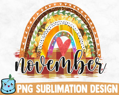 November Rainbow SVG MintyMarshmallows 