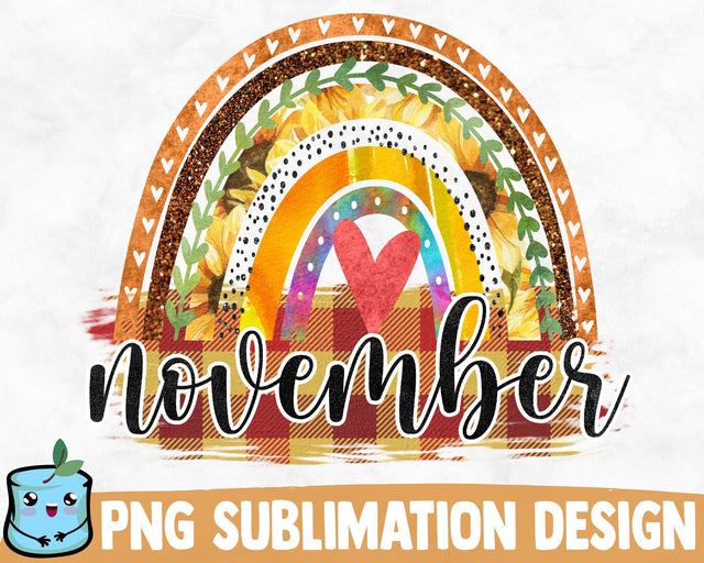November Rainbow SVG MintyMarshmallows 