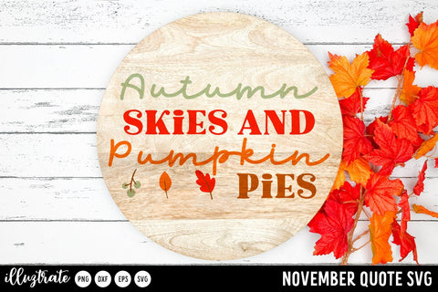 November SVG Cut Files for Cricut SVG Illuztrate 