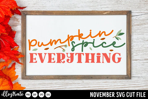 November SVG Cut Files for Cricut SVG Illuztrate 