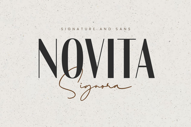Novita Signora - Font Duo Font Arterfak Project 