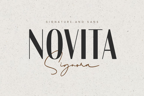 Novita Signora - Font Duo Font Arterfak Project 