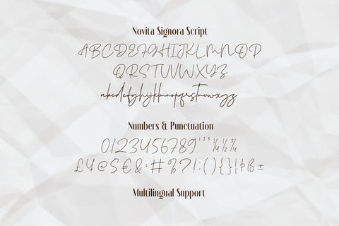 Novita Signora - Font Duo Font Arterfak Project 